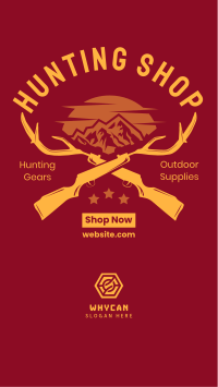 Hunting Shop Instagram story Image Preview