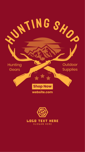 Hunting Shop Instagram story Image Preview
