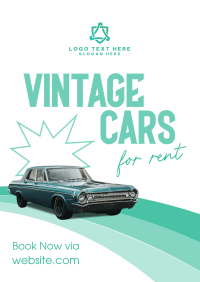Vintage Car Rental Poster Image Preview