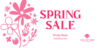  Flower Spring Sale Twitter Post Design