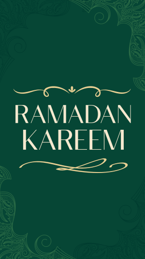 Ornamental Ramadan Greeting Instagram story Image Preview