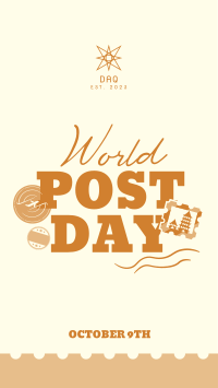 World Post Day Facebook Story Design