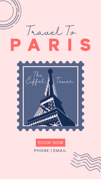 Welcome To Paris Facebook Story Design