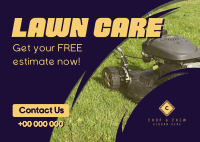 Lawn Maintenance Services Postcard Image Preview