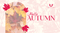 Hello There Autumn Greeting Facebook event cover Image Preview
