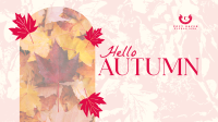 Hello There Autumn Greeting Facebook Event Cover Image Preview