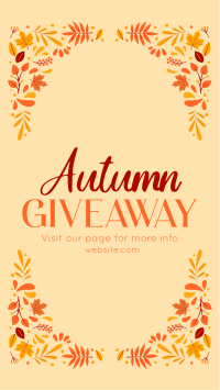 Autumn Giveaway Post Instagram reel Image Preview