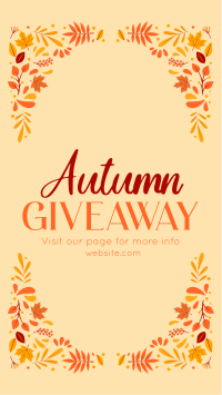 Autumn Giveaway Post Instagram Reel Preview