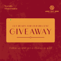 Elegant Sleek Giveaway Linkedin Post Image Preview