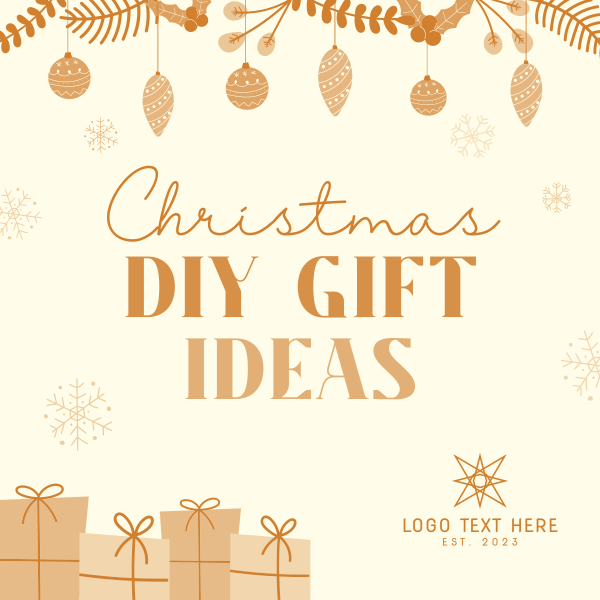 DIY Christmas Gifts Instagram Post Design Image Preview