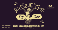 Cheerleading Tryouts Announcement Facebook Ad Preview