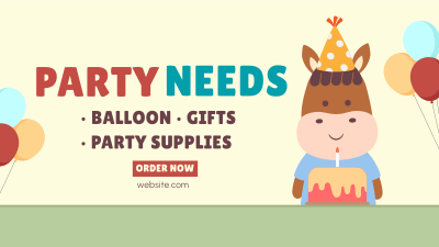 Party Supplies Facebook Event Cover Image Preview