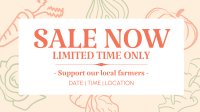 Farmers Market Sale Facebook Event Cover Design