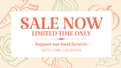 Farmers Market Sale Facebook event cover Image Preview