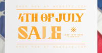 Minimalist 4th of July Sale Facebook ad Image Preview