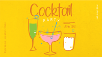 Cocktails Facebook Event Cover Design