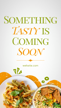 Tasty Food Coming Soon TikTok video Image Preview