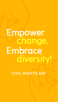 Empowering Civil Rights Day TikTok video Image Preview