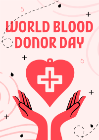 Handy Blood Donation Poster Design