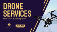 Professional Drone Service Facebook Event Cover Image Preview