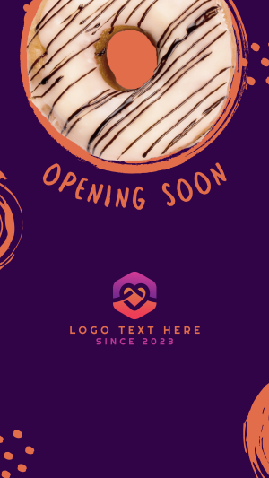 Opening Soon Donut Facebook story Image Preview
