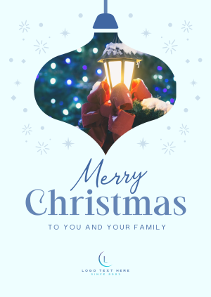 Warm Festive Christmas Poster Image Preview