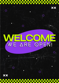 Neon Welcome Poster Image Preview