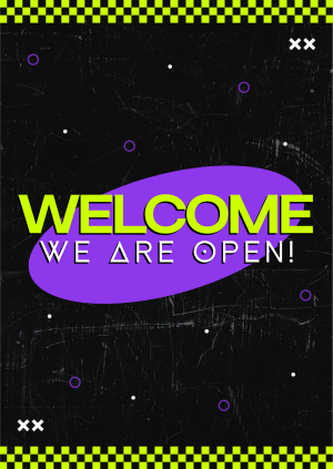 Neon Welcome Poster Image Preview