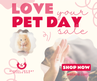 Love Your Pet Day Sale Facebook Post Design