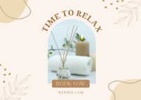 Time to Relax Postcard Design