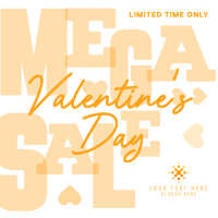 Valentine's Mega Sale Instagram Post Design