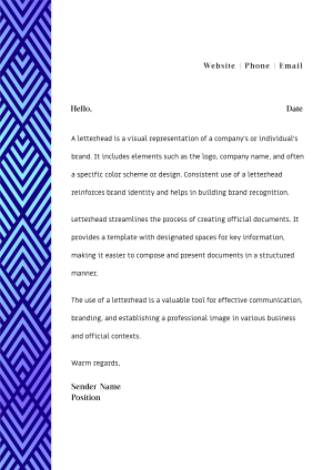 Modern Geometric Pattern Letterhead Image Preview