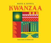 Geometric Kwanzaa Facebook post Image Preview