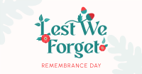 Remembrance Poppy Flower  Facebook ad Image Preview