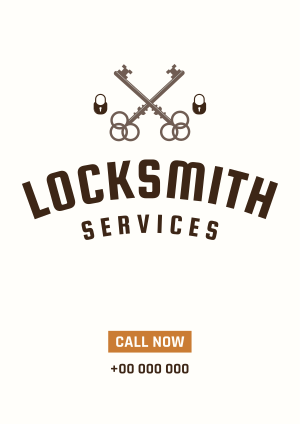 Locksmith Emblem Flyer Image Preview