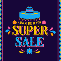 Cinco De Mayo Biggest Colorful Sale Instagram post Image Preview