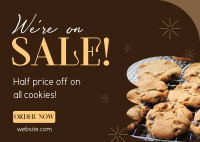 Baked Cookie Sale Postcard Image Preview