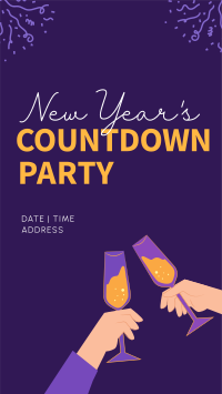New Year's Toast to Countdown Instagram Story Design