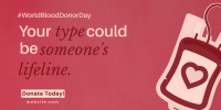 Life Blood Donation Twitter Post Design