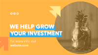Grow your investment Facebook Event Cover Design