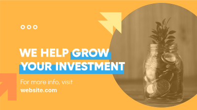 Grow your investment Facebook event cover Image Preview