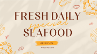 Seafood Buffet Facebook Event Cover Design