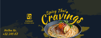 Spicy Thai Cravings Facebook Cover Design