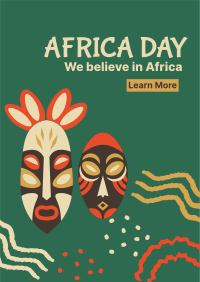Africa Day Masks Flyer Design
