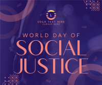 Social Justice Day Facebook Post Design