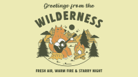 Woodland Creatures Facebook Event Cover Design