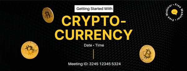 Cryptocurrency Webinar Facebook Cover Design Image Preview