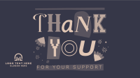 Playful Thank You Video Image Preview