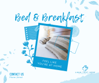 Homey Bed and Breakfast Facebook Post Design