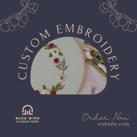 Embroidery Order Instagram Post Image Preview